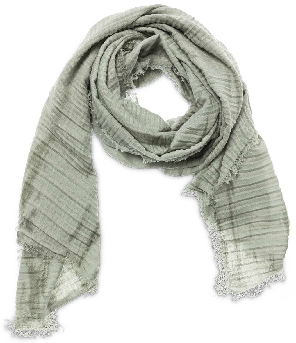 Twee graden Modieus Woordvoerder Yaya - linnen sjaal met plooien en tie dye print - No. 28 wonen & lifestyle