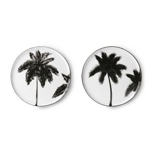 no28wonen.nl bold&basic porcelain side plate palms no28 wonen en lifestyle