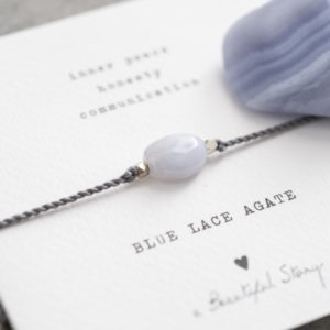 no28wonen.nl -a Beautifull Story - verstelbare armband lichtblauw blue lace agate -no28wonen en lifestyle
