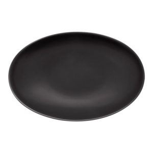 vtwonen-serveerschaal-ovaal-mat-zwart-25,5 cm-wonen en lifestyle webshop no28wonen