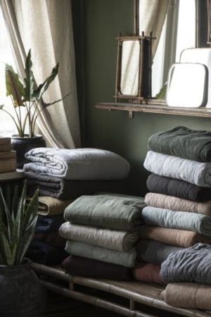 Vintage quilt olive IBLaursen - wonen en lifestyle webshop no28wonen
