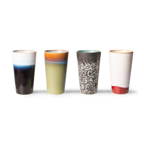 hkliving latte mugs, antares set van 4 no28wonen.nl wonen en lifestyle webshop