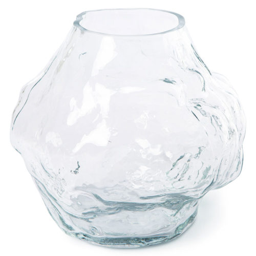 hkliving cloud vase clear glass low no28wonen.nl wonen en lifestyle webshop