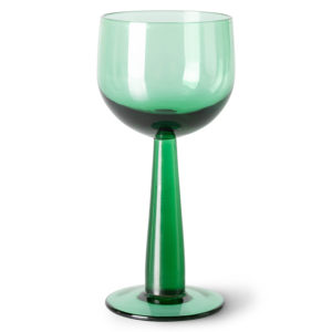 hkliving wine glass tall fern green set van 4 no28wonen.nl wonen en lifestyle webshop