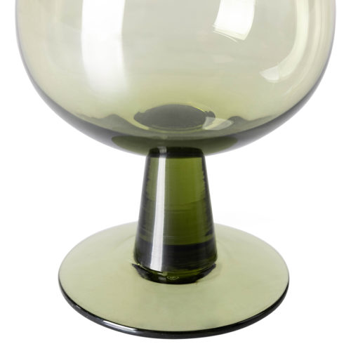 hkliving wine glass low, olive green set van 4 no28wonen.nl wonen en lifestyle webshop