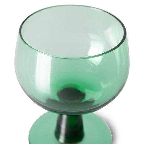 hkliving wine glass low, fern green set van 4 no28wonen.nl wonen en lifestyle webshop