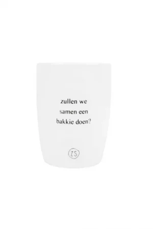 koffiemok bakkie doen wit - no28wonen.nl wonen en lifestyle webshop
