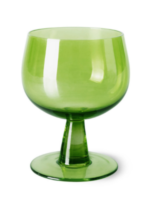 hkliving the emeralds wine glass low lime green no28wonen.nl