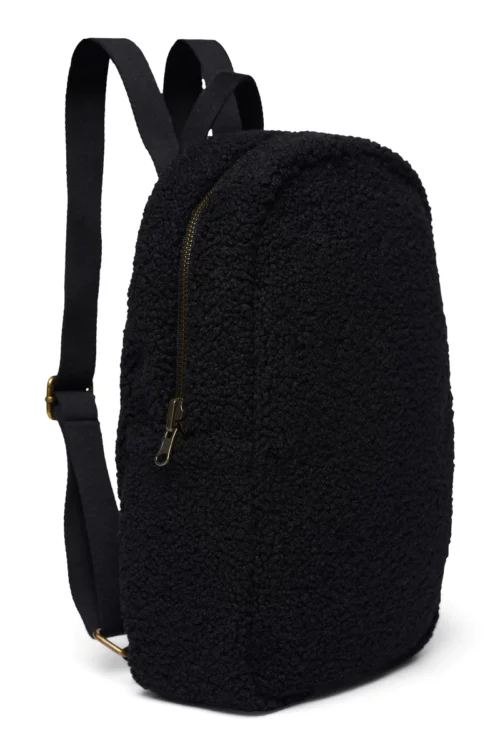 Studio Noos black teddy mini backpack wonen en lifestyle no28wonen