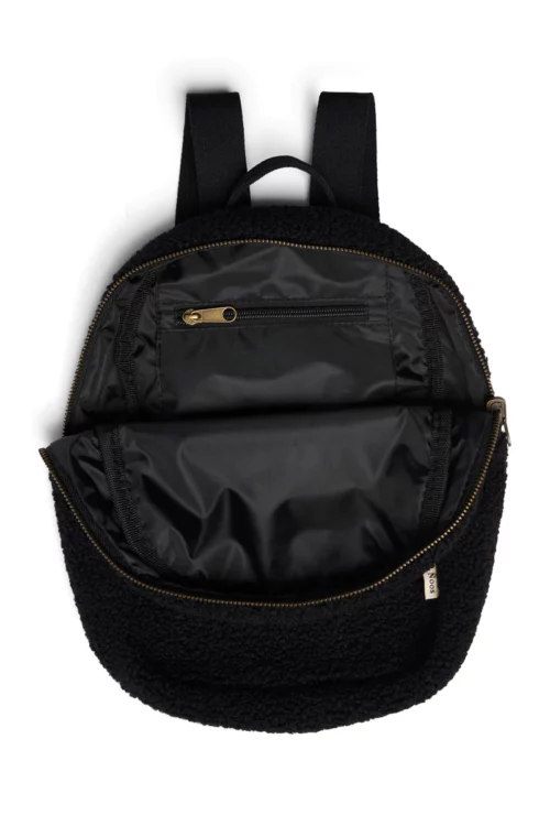 Studio Noos black teddy mini backpack wonen en lifestyle no28wonen