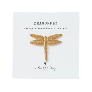 A Beautiful Story - brosche dragonfly gold
