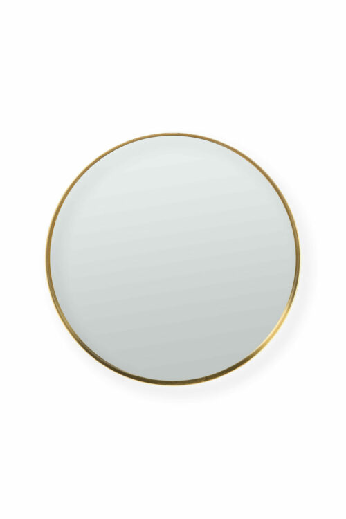 Vtwonen- spiegel rond diep goud (2 maten)