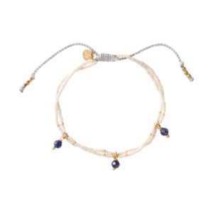 A Beautiful Story - Honor Lapis Lazuli armband goud